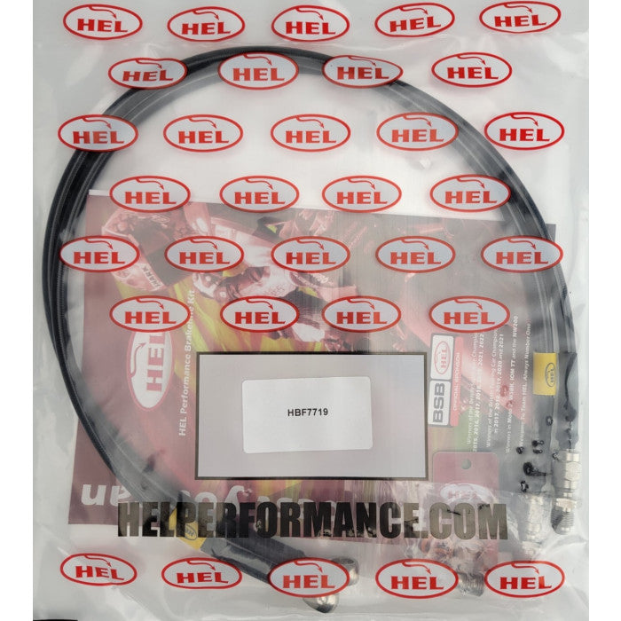 HEL Performance CL-HBF7719-FRONTS-BK Full Length Race Brake Lines Stainless Steel Braided | ML Performance Car Parts