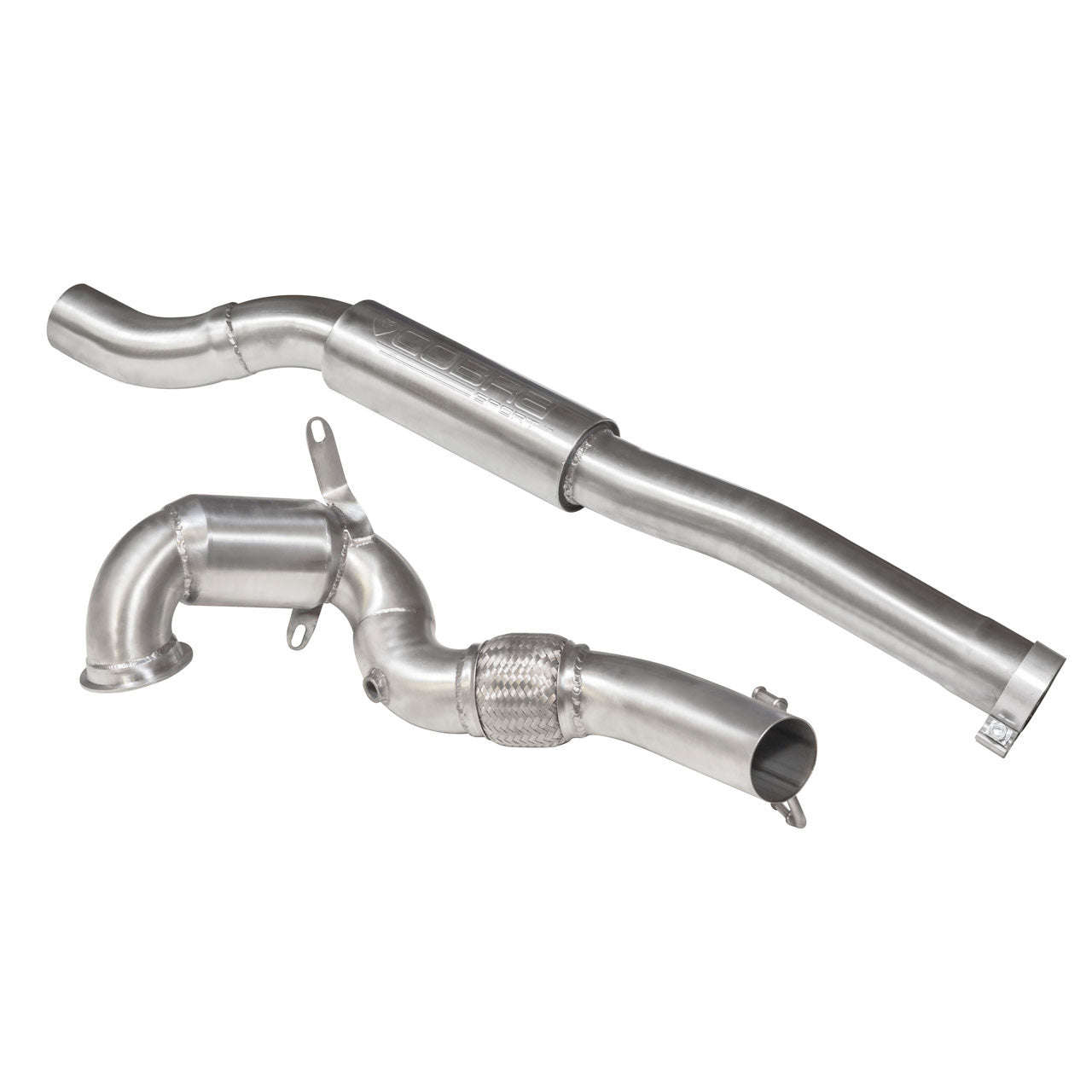 Cobra Exhaust Audi TTS (Mk3) 2.0 TFSI Front Downpipe Sports Cat / De-Cat Performance Exhaust | ML Performance UK Car Parts