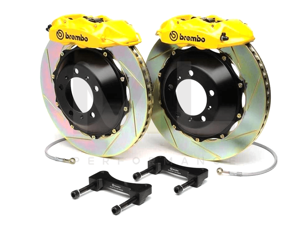 Brembo BMW F20 F22 F30 F32 F36 Front GT 6 Piston Slotted Street Big Brake Kit 355x32mm (Inc. M135i, M240i, 328i & 430i) - Casma 