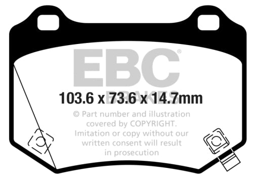 EBC DP52361NDX BLUESTUFF RACE BRAKE PADS