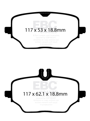 EBC DPX2426 BRAKE PAD SET