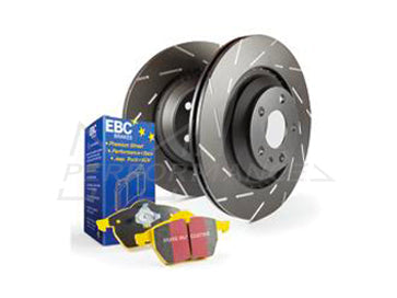 EBC Audi 8X 8J Yellowstuff 4000 Series Front Sport Brake Pads & USR Slotted Discs Kit - ATE Caliper (S1 & TT) | Casma