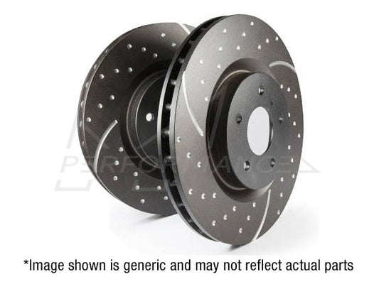 EBC Audi Seat Skoda Volkswagen Slotted And Dimpled Sport Front Discs - ATE Caliper (Inc. 8N TT, 6P lbiza, 1U Octavia & MK4 Golf GTI) | Casma