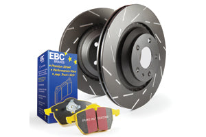 EBC Audi Seat Yellowstuff 4000 Series Rear Sport Brake Pads & USR Slotted Discs Kit - TRW Caliper  (B7 A4 & Exeo) | Casma