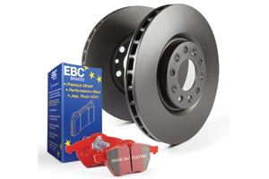 EBC BMW F30 F31 F32 F36 Redstuff Front 3000 Series Brake Pads & Plain Discs Kit (316i, 318i, 320i, 418i & 420ix) - ML Performance US