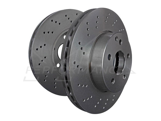 EBC Mercedes-Benz W166 Premium OE Replacement Drilled Rear Discs - TRW Caliper (ML350D & ML250D) | Casma