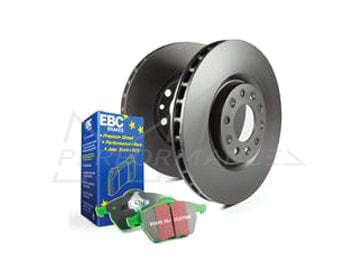 EBC Mercedes-Benz W203 R171 Greenstuff 2000 Series Sport Brakes Pad And Premium OE Replacement Plain Disc Kit To Fit Front - Brembo Caliper (C320 & SLK350) | Casma