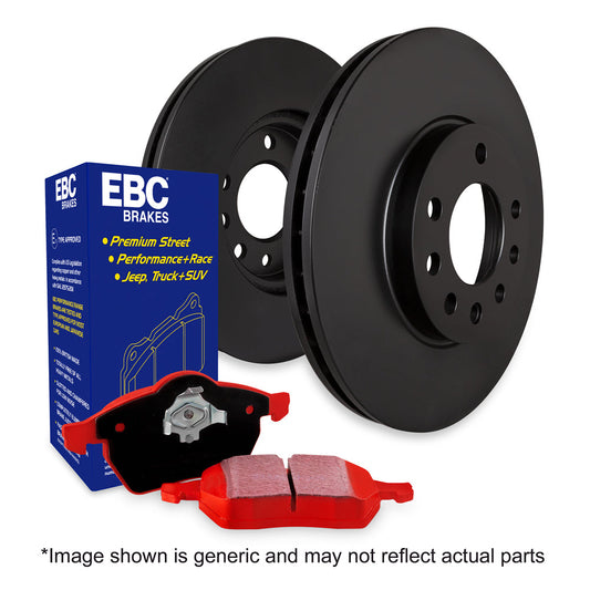 EBC Mercedes-Benz W/S/C204 W/S212 C218 Redstuff 3000 Series Rear Sport Brake Pads & Premium OE Replacement Front Discs - TRW Caliper | Casma