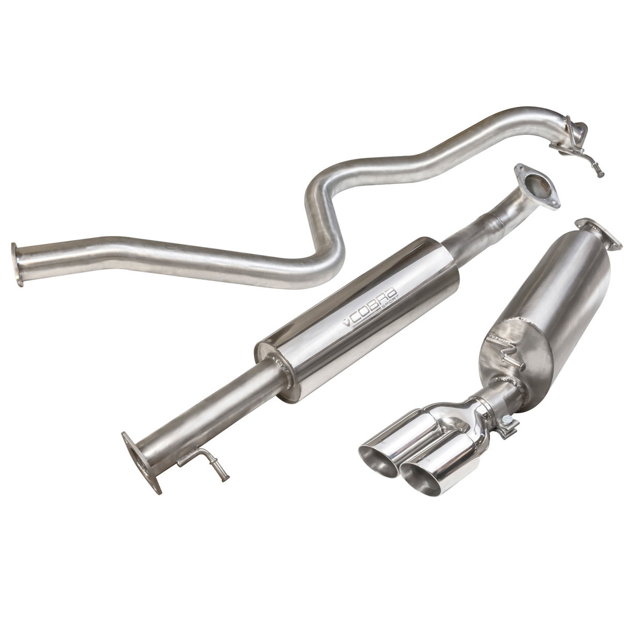 Cobra Exhaust Ford Fiesta (Mk7) 1L EcoBoost (Zetec S) Catback Performance Exhaust | ML Performance UK Car Parts