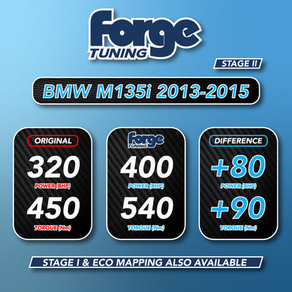 Forge FMREMAP-BMWM135i BMW M135i 2013-2015 (Stage 1 & 2 Available)