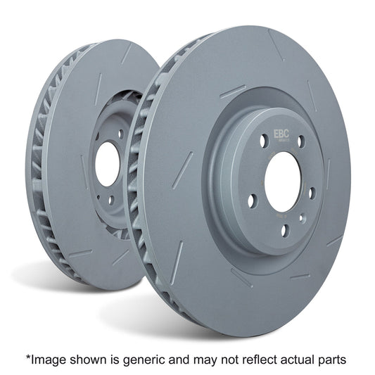 EBC USR2-2058 Porsche USR Series Sport Disc Set Two Face Slotted Discs