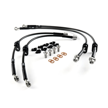 HEL Performance Toyota GR Yaris Stainless Steel Front and Rear Braided Brake Lines - Casma