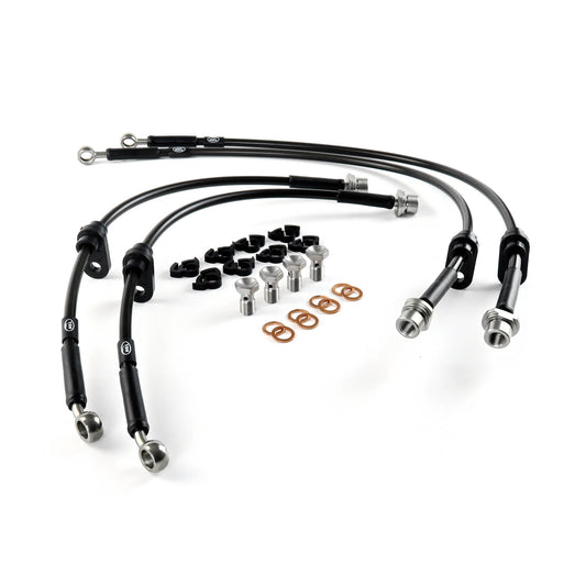 HEL Performance Toyota GR Yaris Stainless Steel Front and Rear Braided Brake Lines - Casma