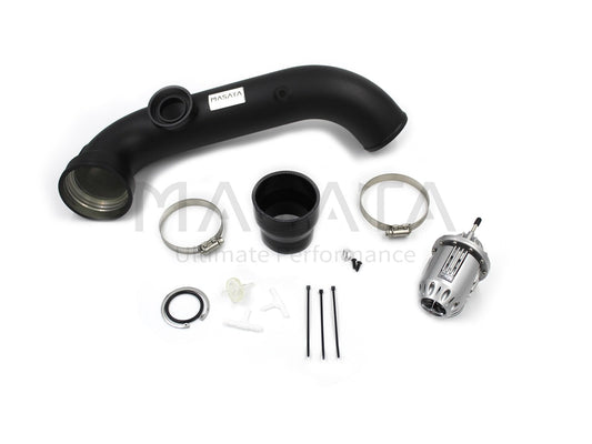 Masata BMW N54 E82 E90 E92 Aluminium Chargepipe with HKS BOV Blow Off Valve (1M, 135i & 335i) - ML Performance UK