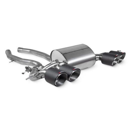 Scorpion SBM098CF G87 M2 Half Exhaust System - Carbon Fibre Quad Ø114mm Ascari Trims