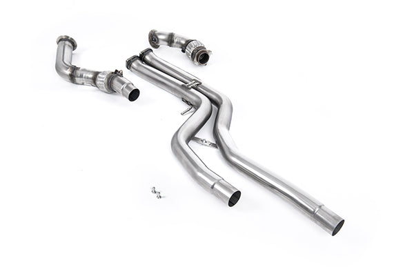 Milltek SSXBM1128 BMW Large Bore Downpipes With OPF/GPF Bypass And Decats