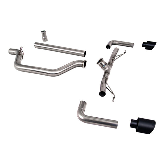 MillTek SSXVW679 VW Golf Race System - 80mm OPF/GPF Back System with Cerakote Black GT-115 Trims