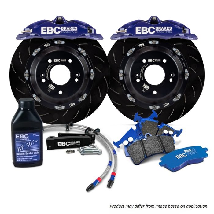 EBC BBK012BLU1 Big Brake Kit Front 355x32mm Curved Slotted Apollo4 Blue