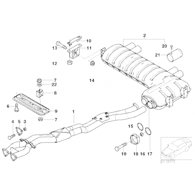 Cobra Exhaust BMW M3 (E46) Performance Exhaust Centre Section