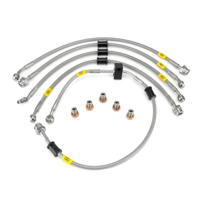 HEL Performance HBF7028 Flexible ABS Replacement Brake Lines Stainless Steel Braided | ML Performance Car Parts