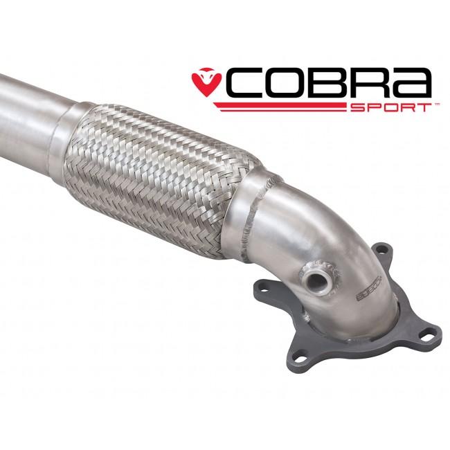 Cobra Exhaust Seat Leon FR Mk2 1P 2.0 T FSI (06-13) Sports Cat / De-Cat Front Downpipe Performance Exhaust