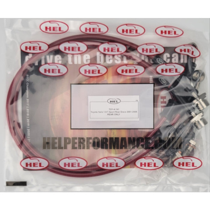 HEL Performance CL-TOY-4-141-REARS Brake Lines Stainless Steel Braided Rears Only | ML Performance Car Parts